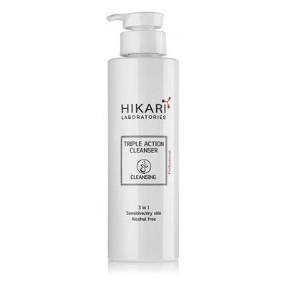 TRIPLE-ACTION CLEANSER ניקוי אקספרס לעור יבש ורגיש עם תמצית הממליס ומנטיל לקטט 500 מל