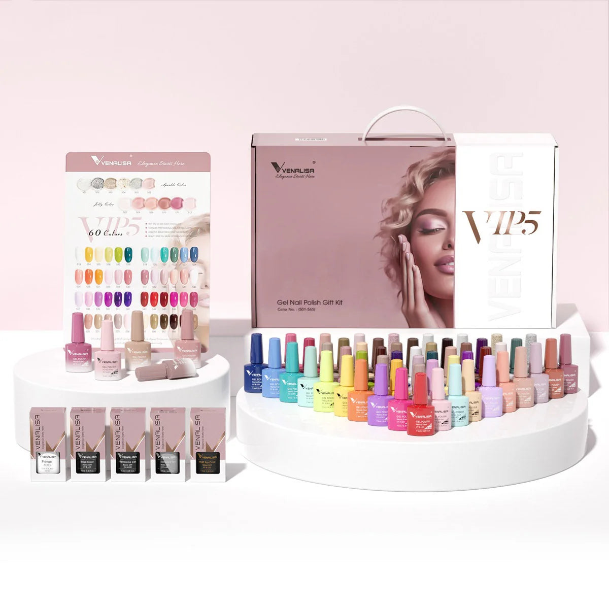 Venalisa VIP5 Gel Polish Kit | 60 Colors