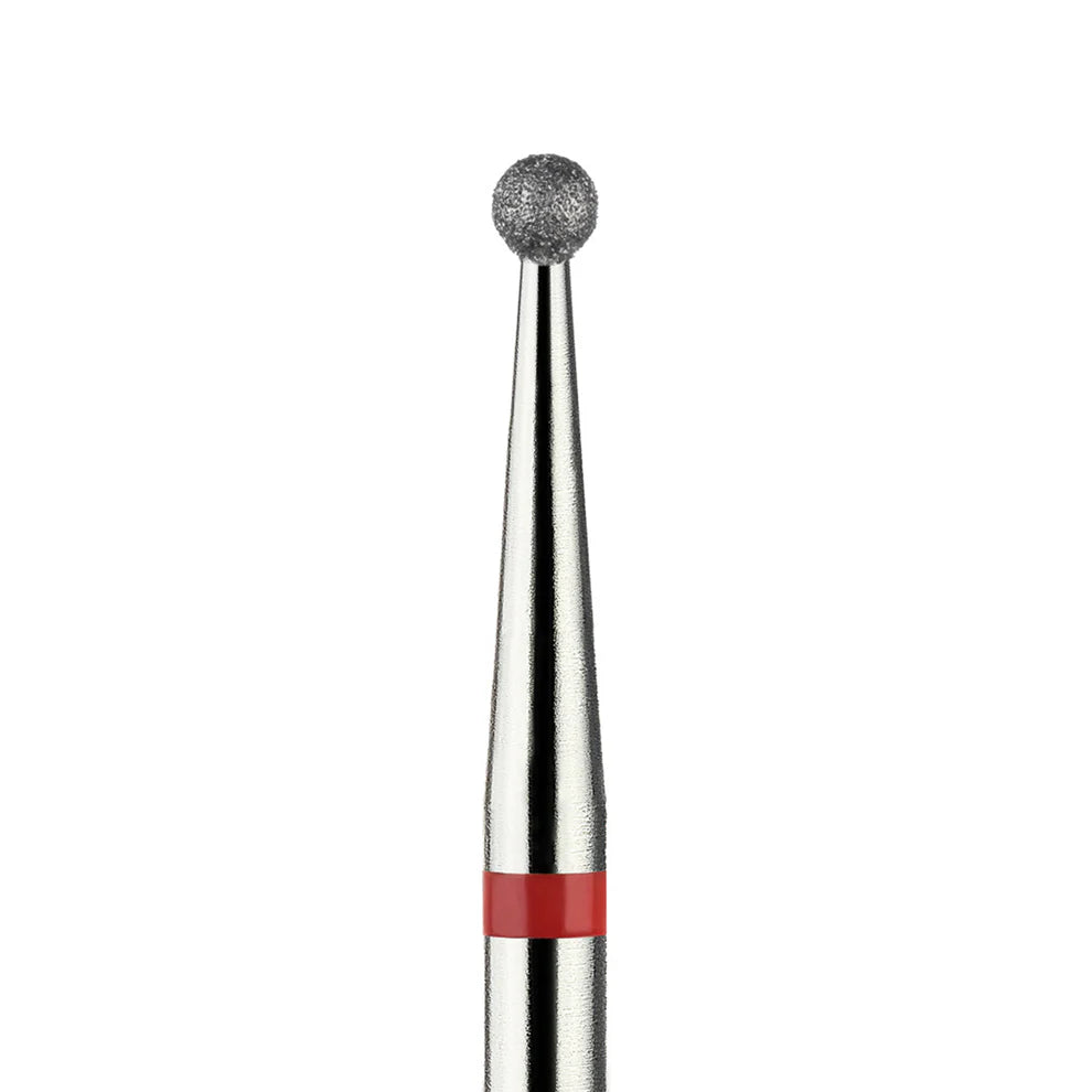 מקדח ראש שיוף יהלום לסלון יופי "כדור" אדום עדין 001/018