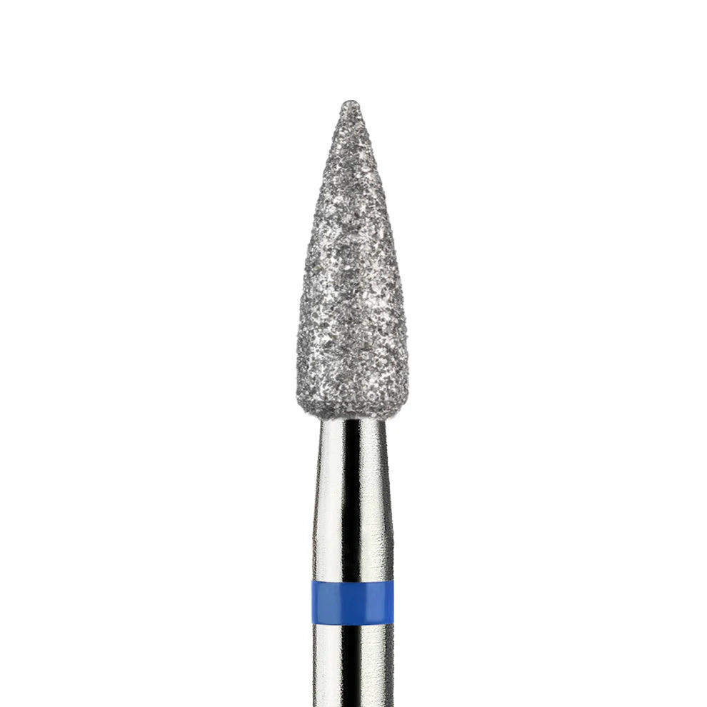 מקדח ראש שיוף יהלום לסלון יופי "קונוס מחודד" כחול בינוני 249/031