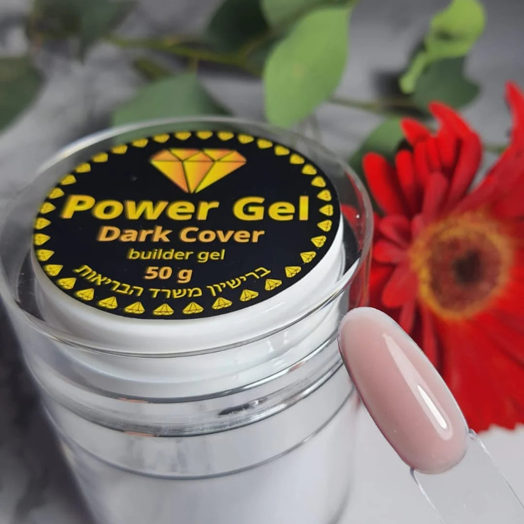 ג'ל בניה כיסוי כהה 50 גרם Power Gel