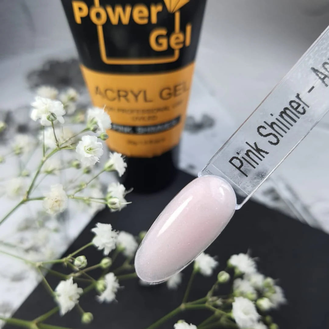 אקריג'ל צבע ורוד שימר 30מ"ל - Power Gel