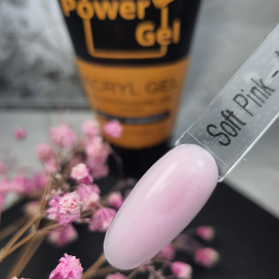 אקריג'ל צבע ורוד עדין 60 גרם - Power Gel