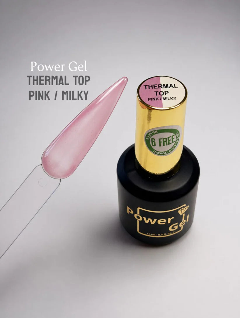 Power Gel – טופ טרמלי ורוד/מילקי (15 מ"ל)