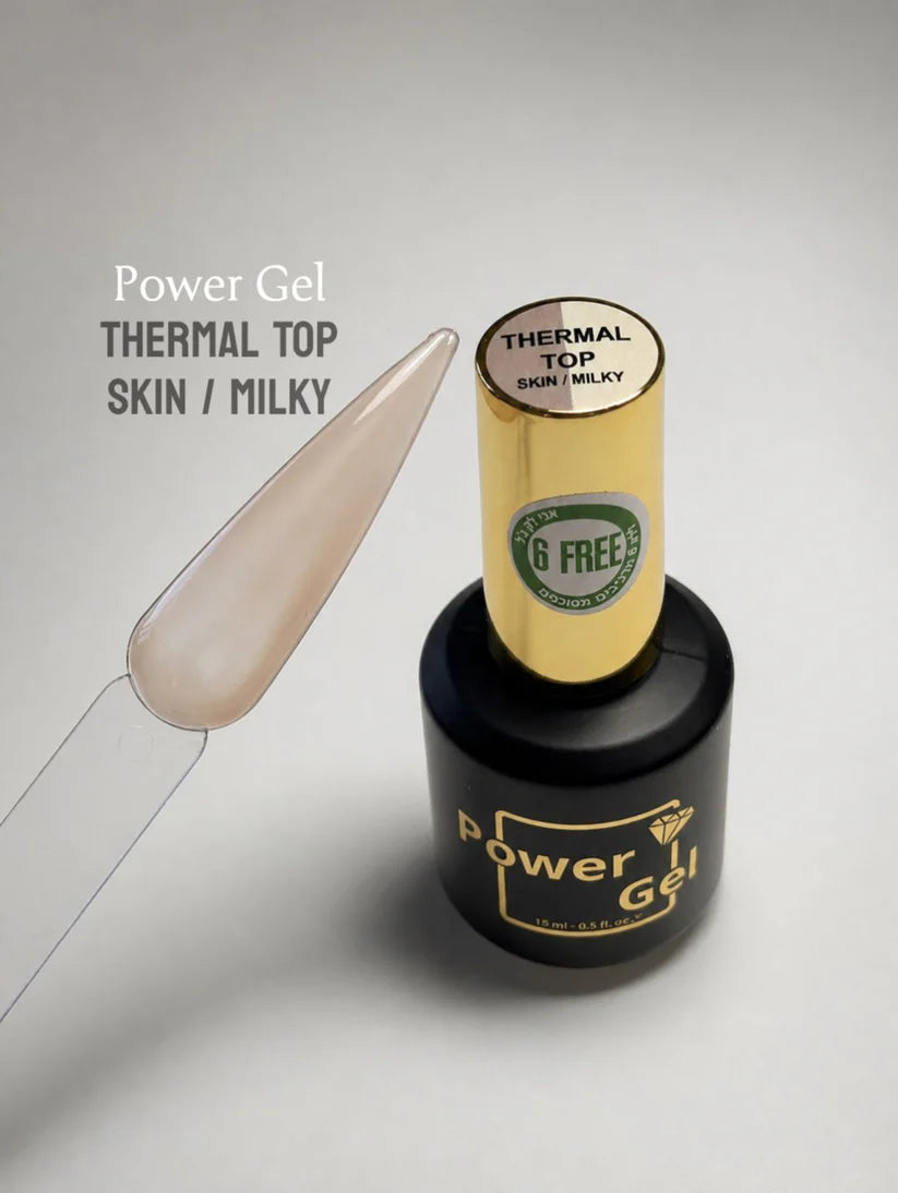 Power Gel – טופ טרמלי Skin/Milky (15 מ"ל)