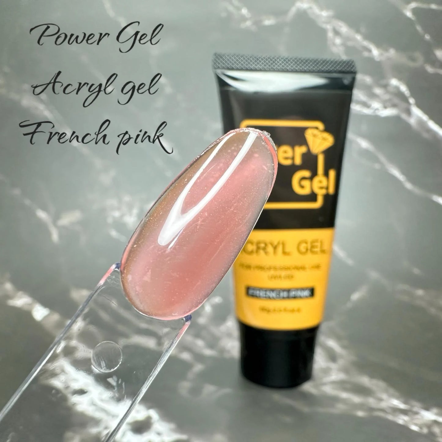 אקריגל ורוד פרנץ 60גרם - Power Gel