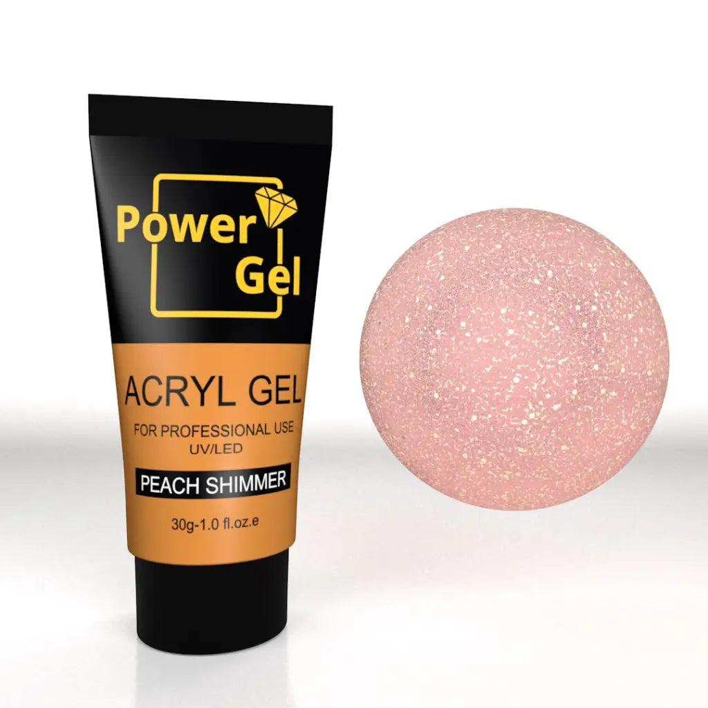 אקריג'ל צבע אפרסק שימר 30 מ"ל - Power Gel