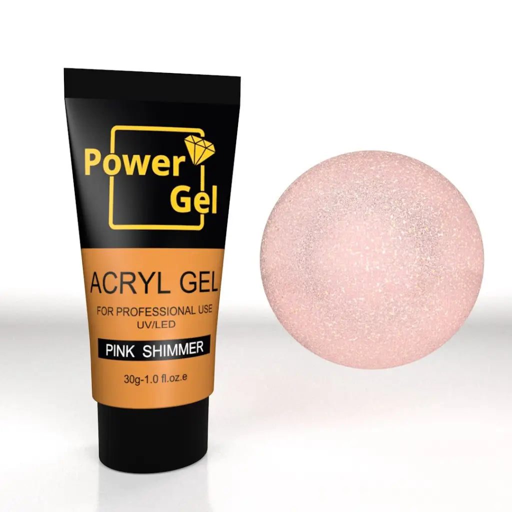 אקריג'ל צבע ורוד שימר 30מ"ל - Power Gel