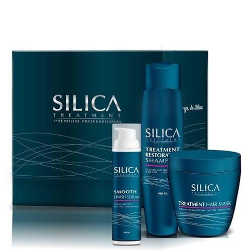 Silica ערכת טיפוח יוקרתית – שמפו + מסכה + סרום