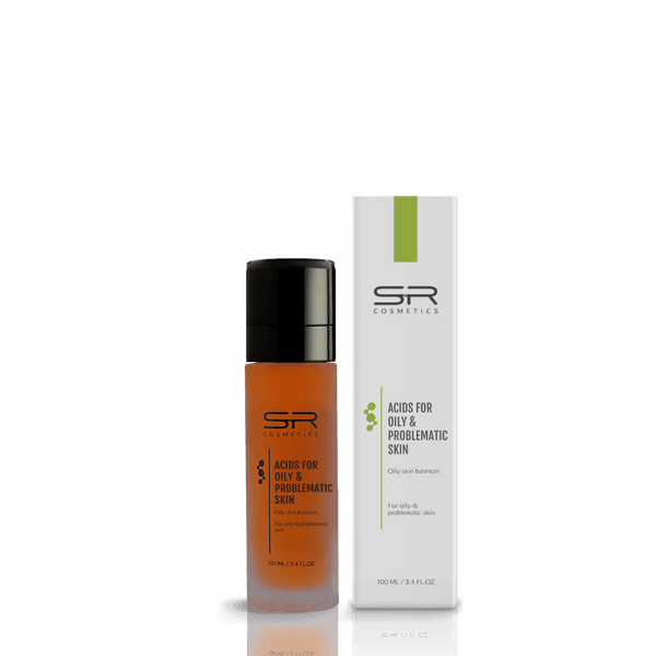 SR Cosmetics פילינג חומצות לעור שמן בעייתי 100 מ"ל
