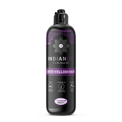 Indian Oil פיגמנט סגול לתוספת לחומר ההחלקה כדי לשמור על גווני השיער הצבוע 150 מ"ל