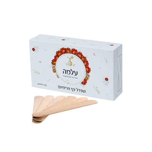 שפדל עץ פרימיום עלמה גדול (100 יח')