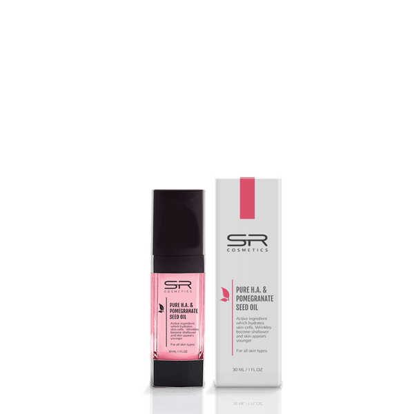 SR Cosmetics סרום חומצה היאלורונית ושמן רימונים 30 מ"ל