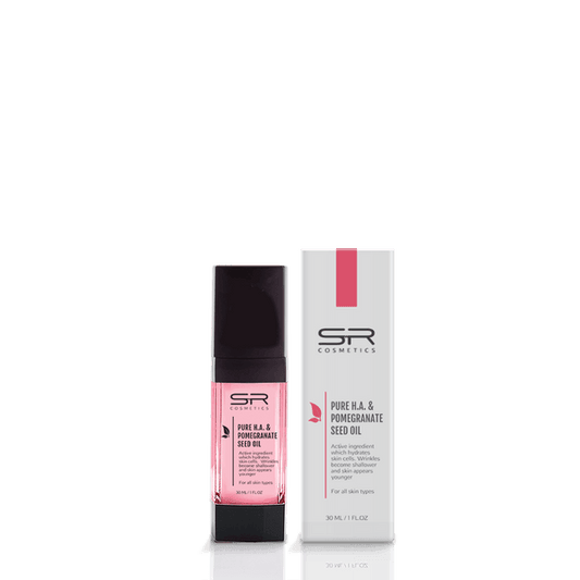 SR Cosmetics סרום חומצה היאלורונית ושמן רימונים 30 מ"ל