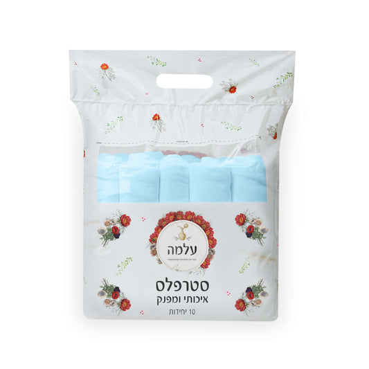 סטרפלס חד-פעמי - מארז 10 יחידות(תכלת) | עלמה