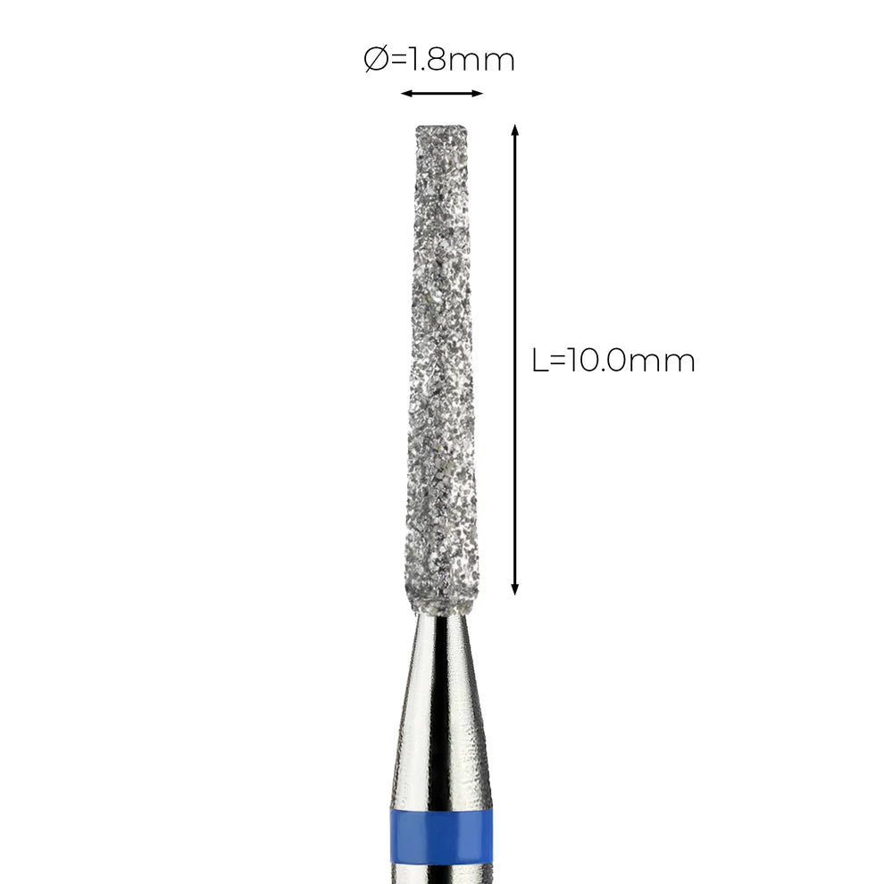 מקדח ראש שיוף יהלום לסלון יופי "קונוס חתוך" כחול בינוני 173/018