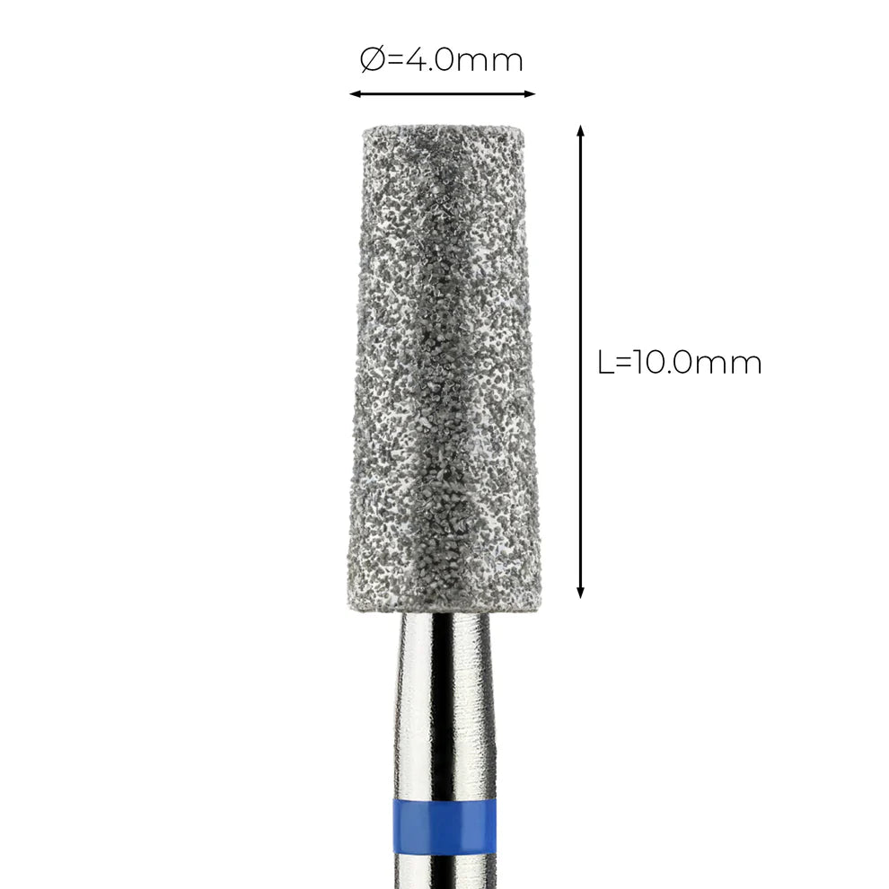 מקדח ראש שיוף יהלום לסלון יופי "קונוס חתוך" כחול בינוני 173/040