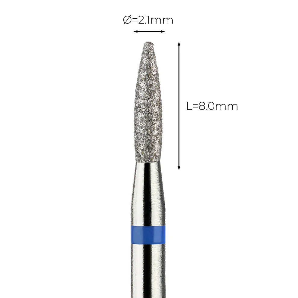 מקדח ראש שיוף יהלום לסלון יופי "להבה" כחול בינוני 243/021