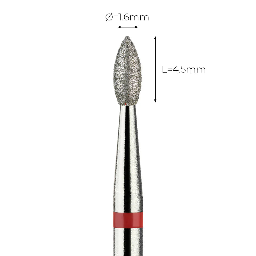 מקדח ראש שיוף יהלום לסלון יופי "ניצן" אדום עדין 257/016