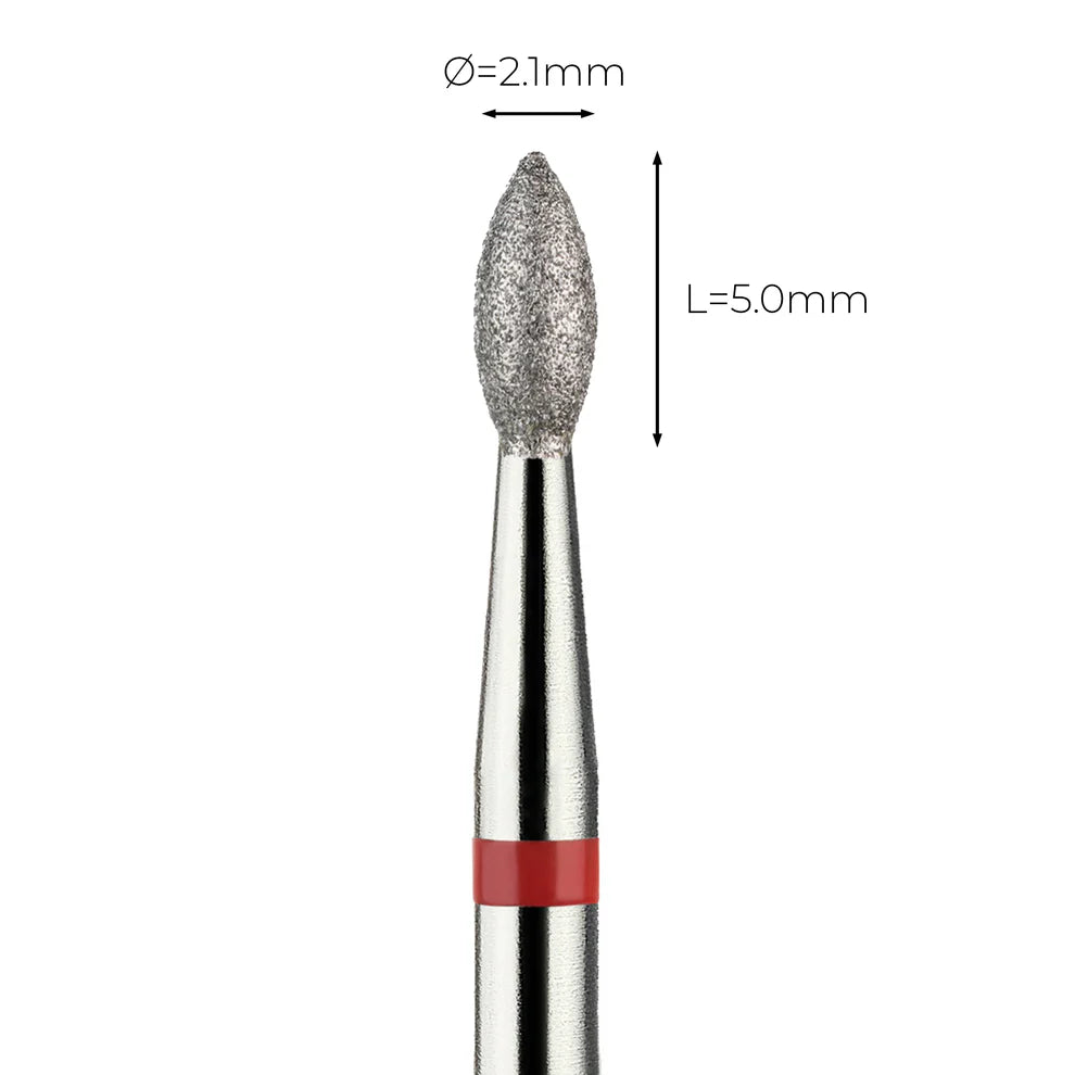 מקדח ראש שיוף יהלום לסלון יופי "ניצן" אדום עדין 257/021