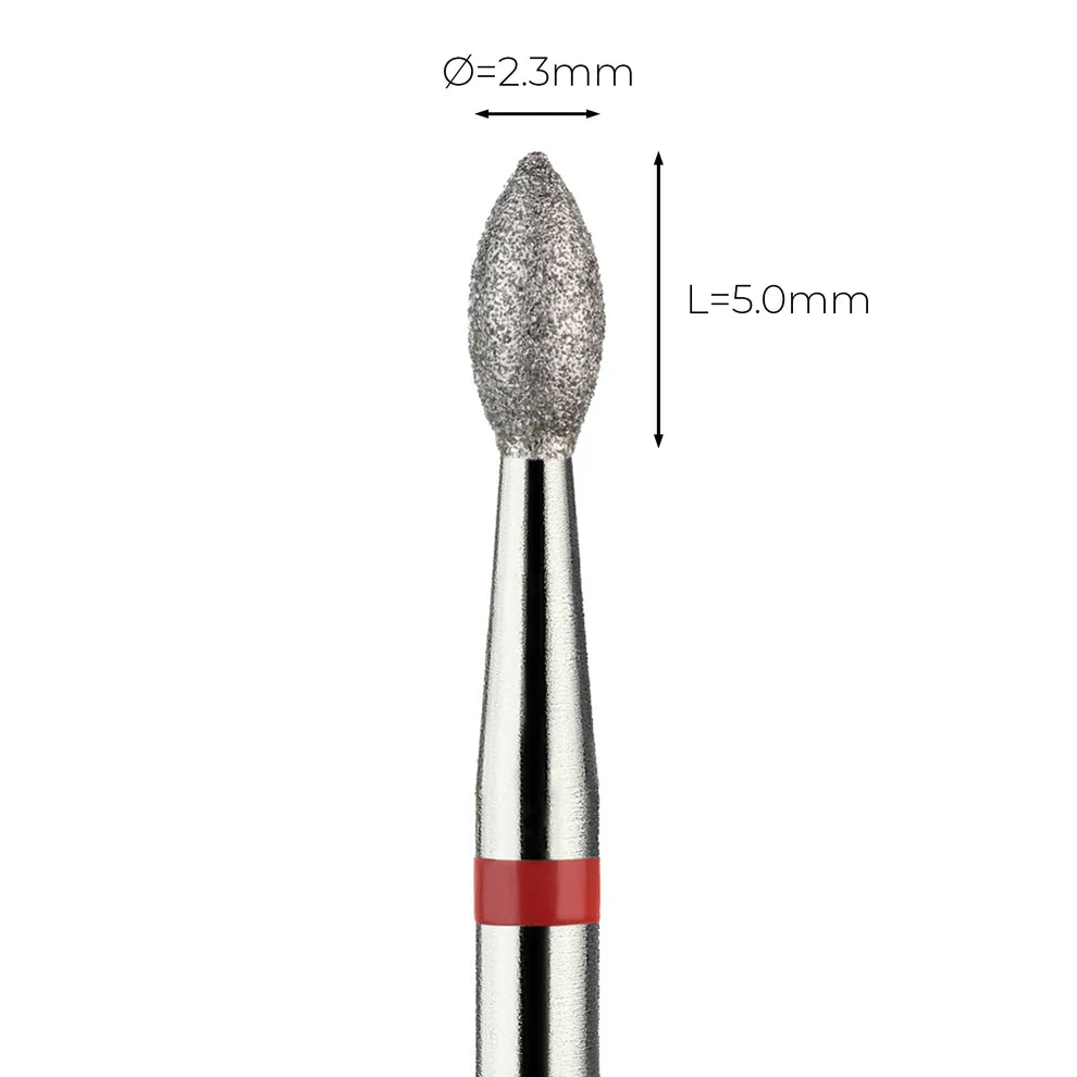 מקדח ראש שיוף יהלום לסלון יופי "ניצן" אדום עדין 257/023