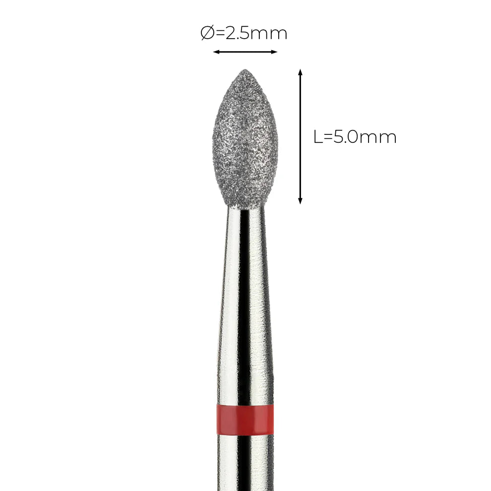 מקדח ראש שיוף יהלום לסלון יופי "ניצן" אדום עדין 257/025