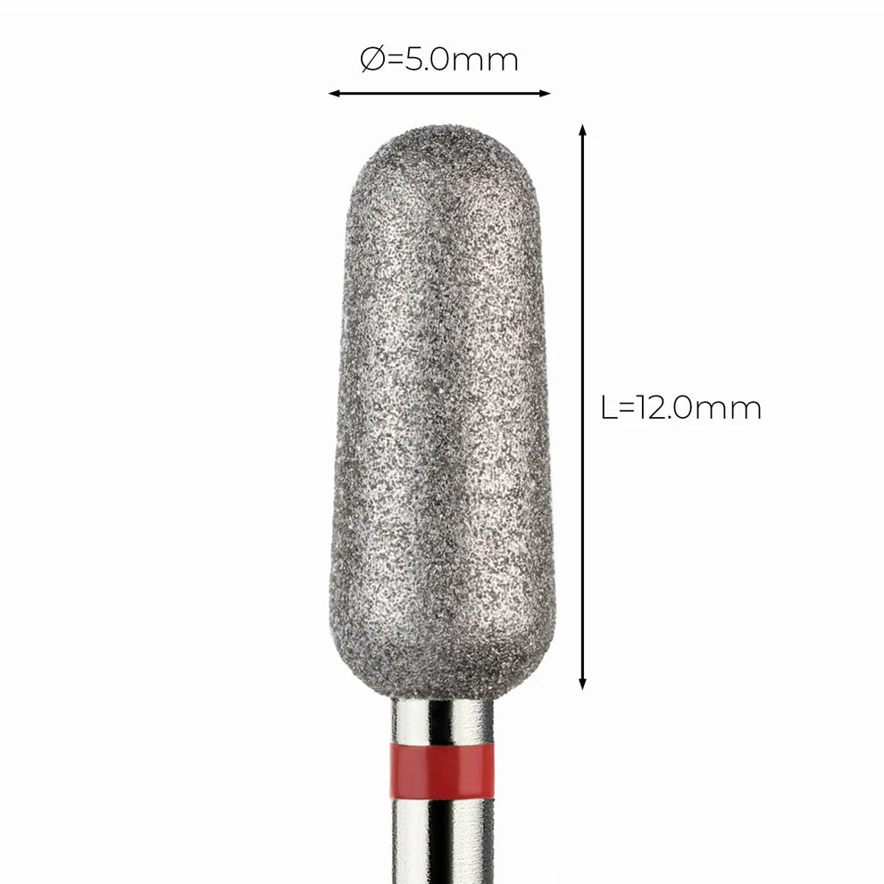 מקדח ראש שיוף יהלום לסלון יופי "ניצן מעוגל" אדום עדין 263/050