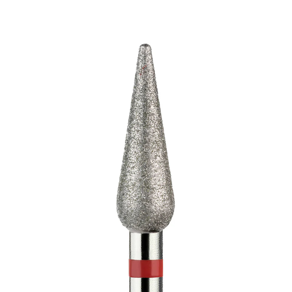 מקדח ראש שיוף יהלום לסלון יופי "ניצן מוארך" אדום עדין 266/040