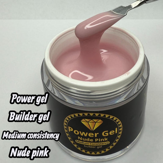 Power Gel Builder Gel (Medium Consistency) – Nude Pink | 50ml