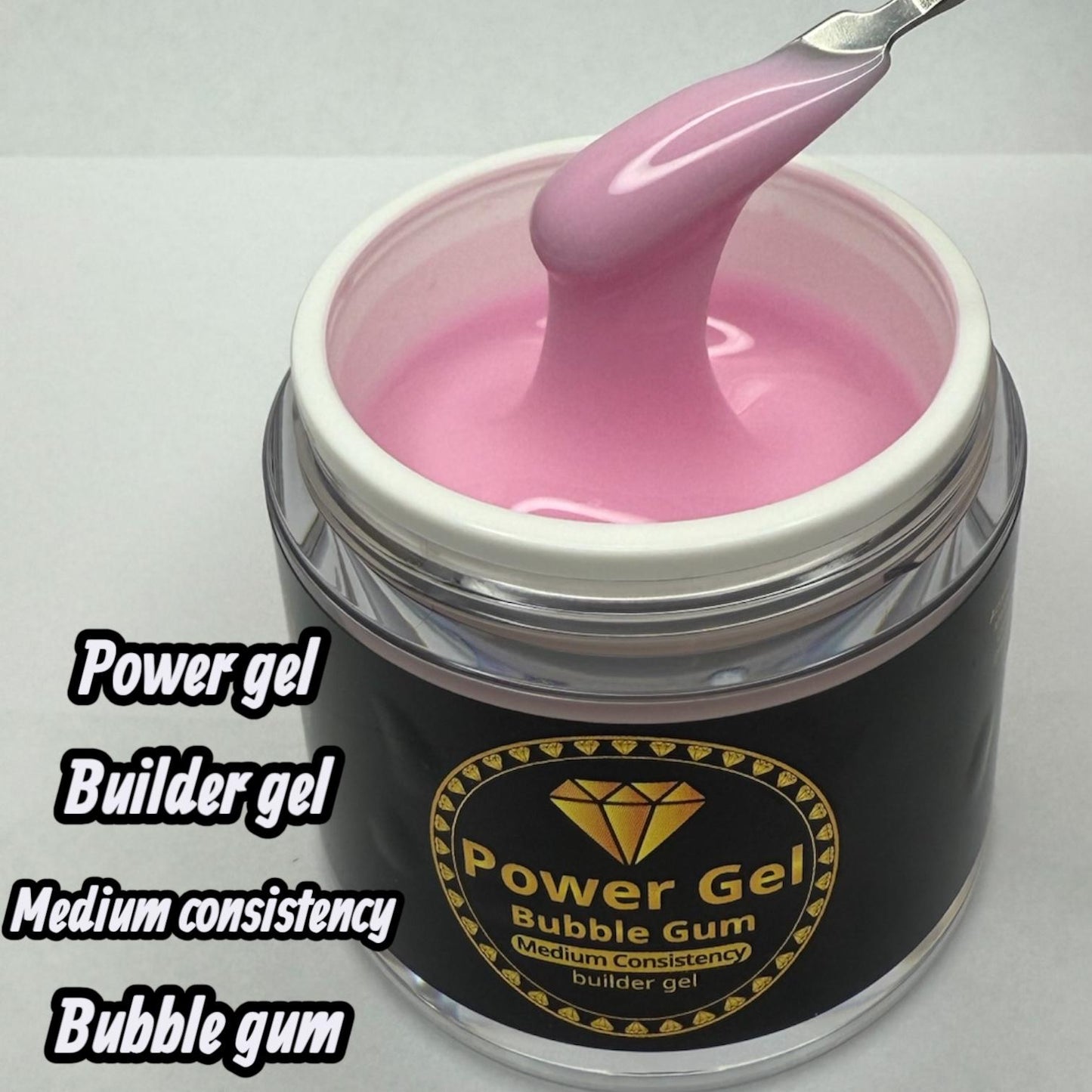 Power Gel Builder Gel (Medium Consistency) – Bubble Gum | 50ml