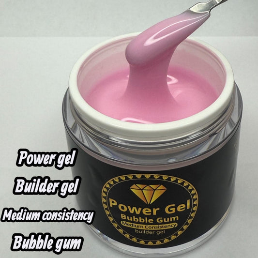 Power Gel Builder Gel (Medium Consistency) – Bubble Gum | 50ml