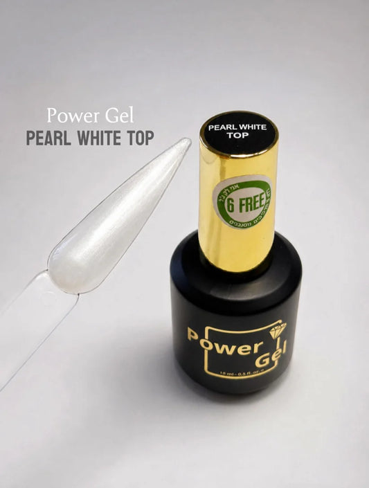 Power Gel – טופ פנינה לבן ללא נטרול (15 מ"ל)