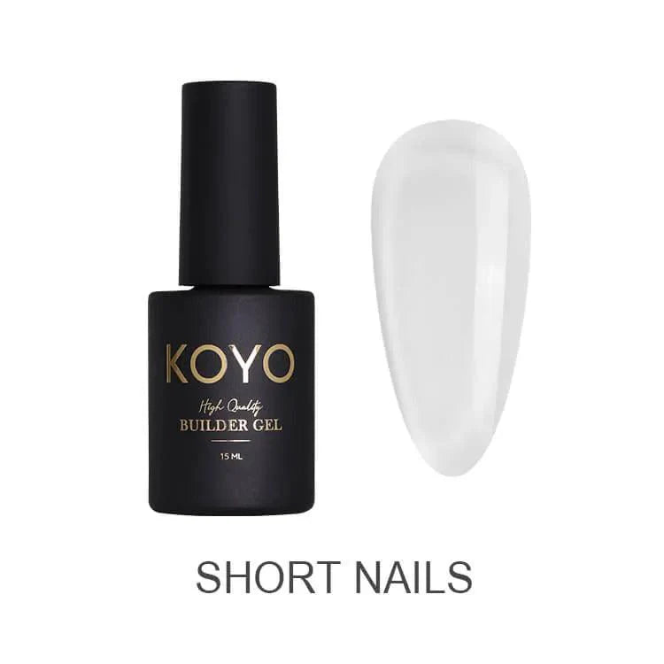 קויו - KOYO ג’ל בנייה 15 מ"ל Short Nails, יופילי