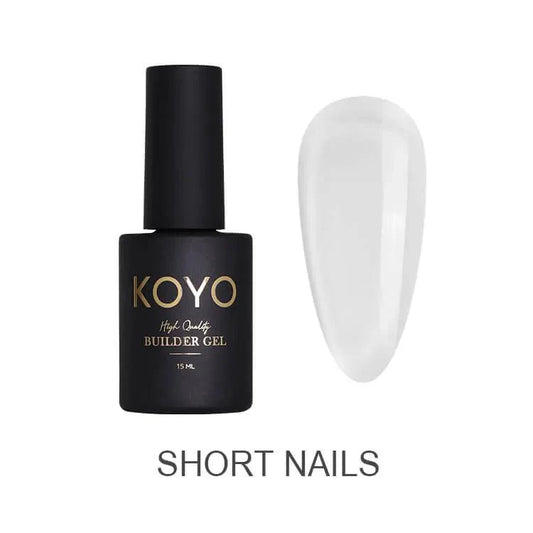 קויו - KOYO ג’ל בנייה 15 מ"ל Short Nails, יופילי