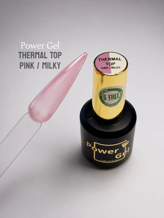 Power Gel – טופ טרמלי ורוד/מילקי (15 מ"ל)