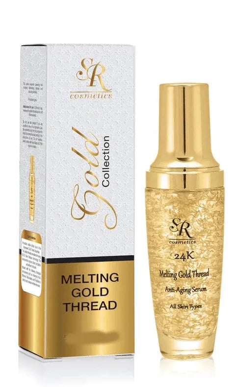 SR Cosmetics סרום אנטי אייג'ינג & חוטי זהב נמסים 24K 30 מ"ל