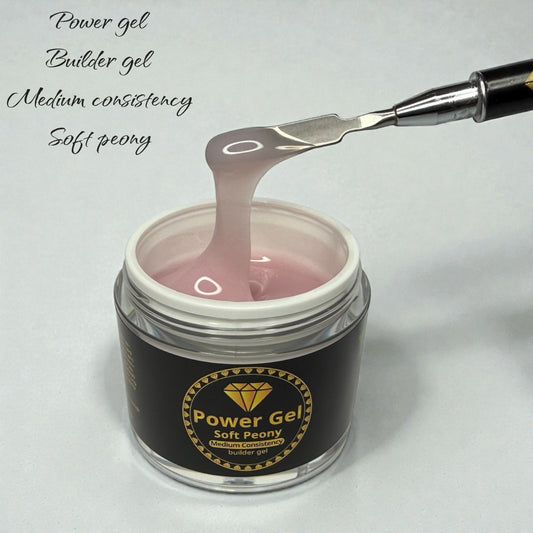 Builder Gel – Medium Consistency 50g – Soft Peony | Power Gel
